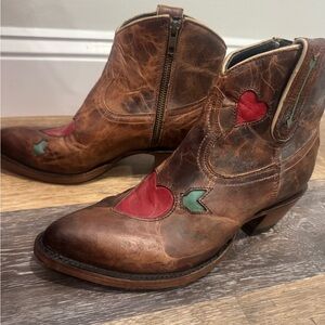 Allens Private Label "Sweetheart" bootie in the chocolate colorway.